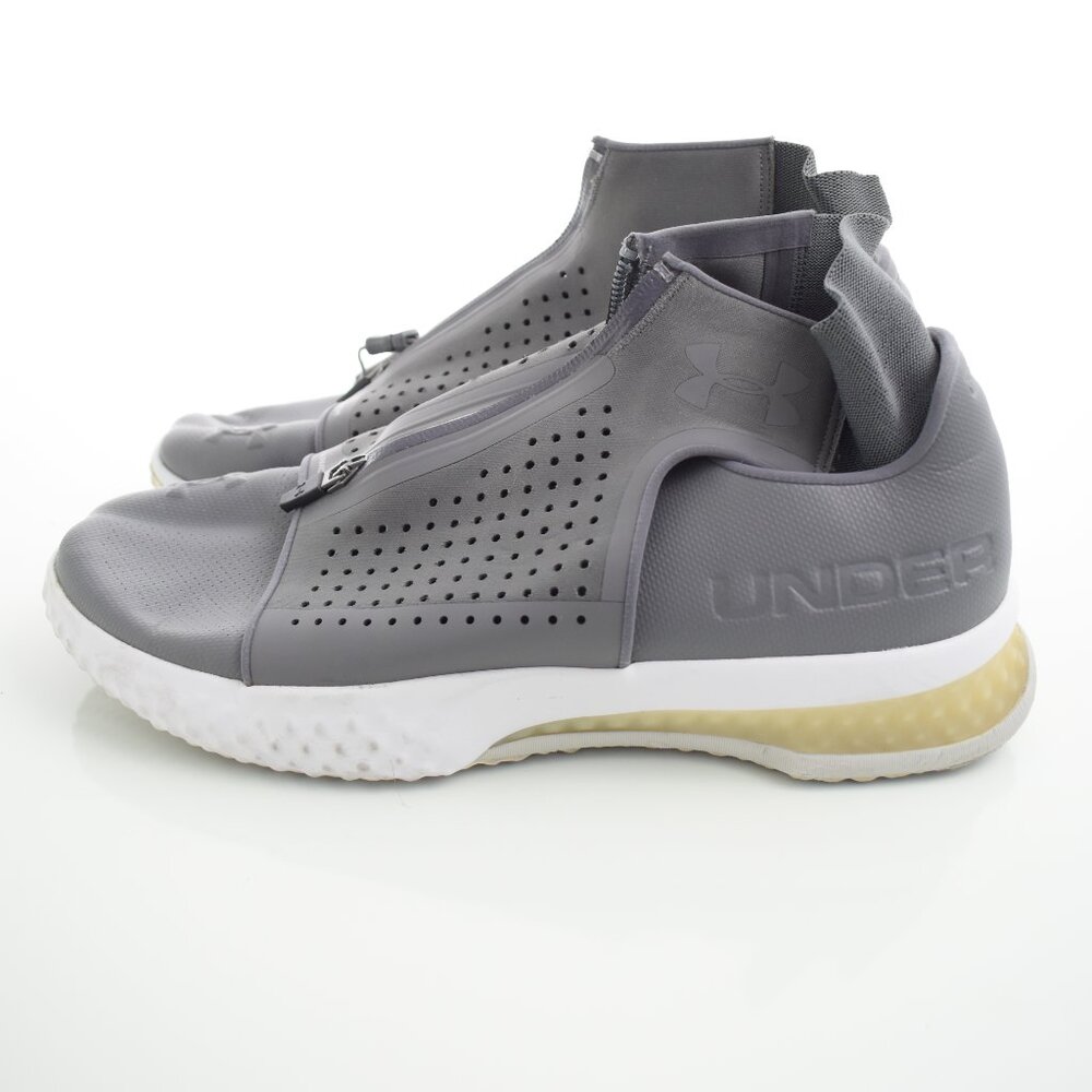 Mens Under Armour ArchiTech Futurist Graphite Tennis Shoes Grey Size 10.5